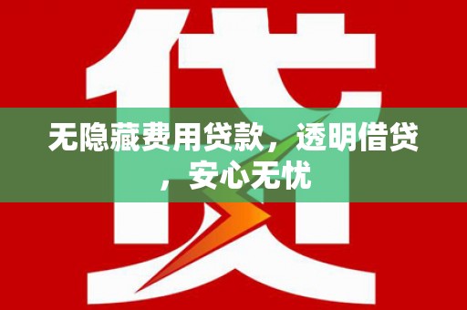 昂仁无隐藏费用贷款，透明借贷，安心无忧