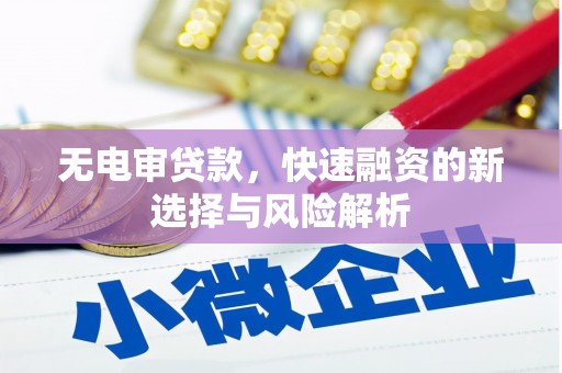 昂仁无电审贷款，快速融资的新选择与风险解析
