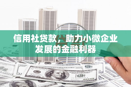 昂仁信用社贷款，助力小微企业发展的金融利器