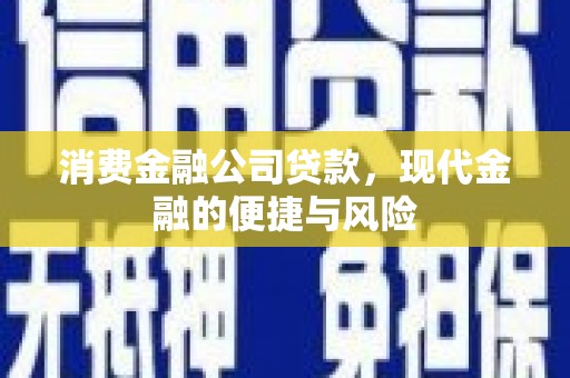 昂仁消费金融公司贷款，现代金融的便捷与风险