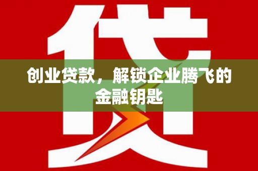 昂仁创业贷款，解锁企业腾飞的金融钥匙